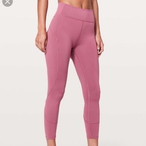 Lululemon 7/8 mauve in movement right